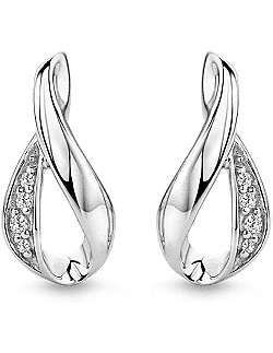 Moderne Ørestikker I Twisted Design - 925 Sterling Sølv