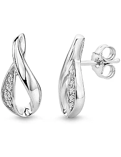 Moderne Ørestikker I Twisted Design - 925 Sterling Sølv