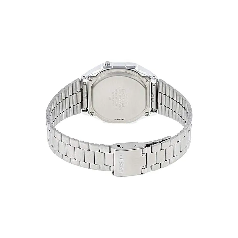 Casio A168WEM-2EF Retro Design Armbåndsur – Sølv/Blå