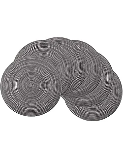 Smarte Runde Dækkeservietter - 6 Stk. - Flere Farver