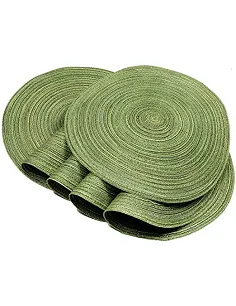 Smarte Runde Dækkeservietter - 6 Stk. - Flere Farver 2