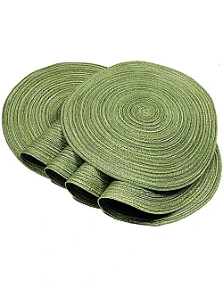 Smarte Runde Dækkeservietter - 6 Stk. - Flere Farver