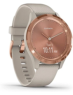 Garmin Vivomove 3S Stilfuldt Smart Watch – Beige/Rosa Guld