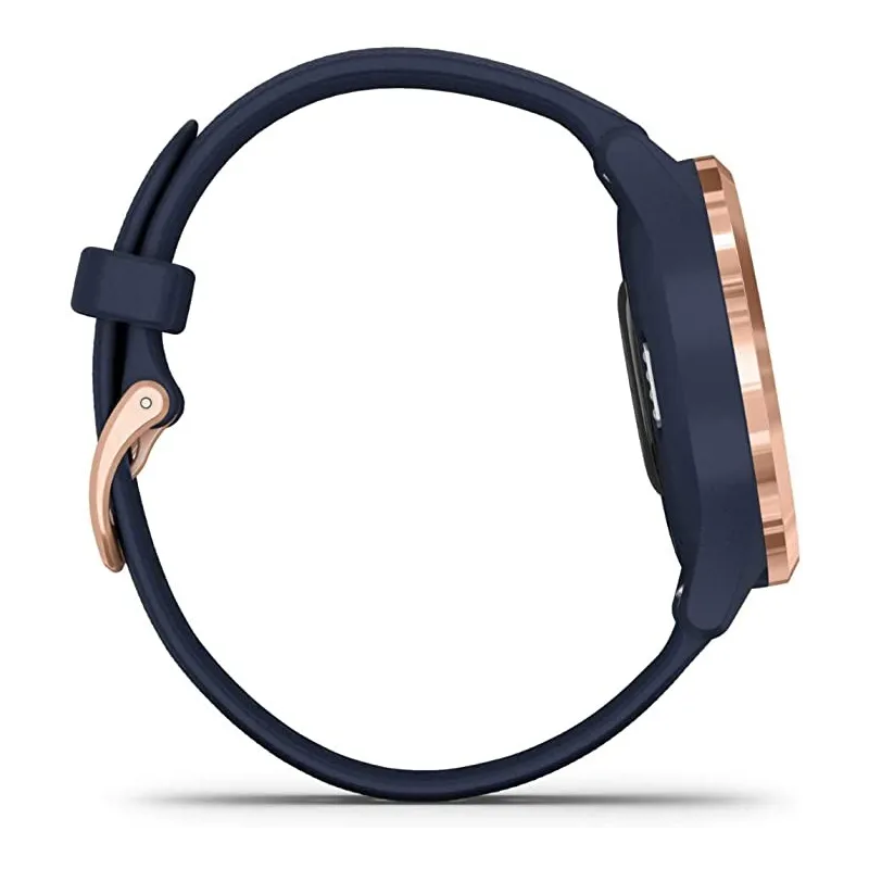 Moderigtigt Garmin Vivomove 3S Hybrid Smart Watch – Mørkeblå/Rosa Guld