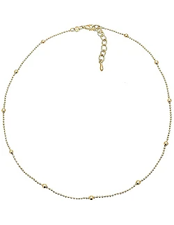 Choker Halskæde – Forgyldt 925 Sterling Sølv – 36 cm.