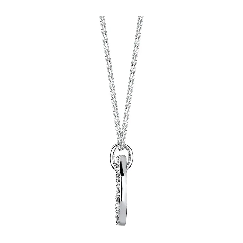 Moderne Cirkel Halskæde – 925 Sterling Sølv 