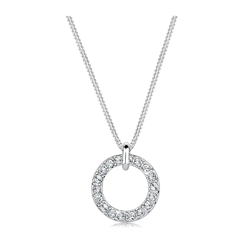 Moderne Cirkel Halskæde – 925 Sterling Sølv 