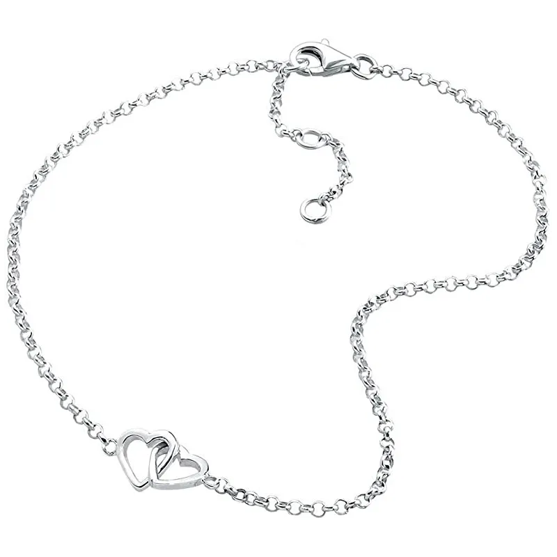 Moderigtig Ankel Kæde – 925 Sterling Sølv – 25 cm.