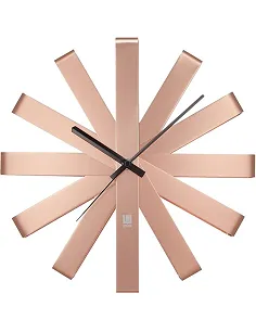 Moderne Ribbon Design Vægur - Kobber