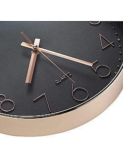 Moderne Design & Dekorations Vægur - Sort/Rosa Guld