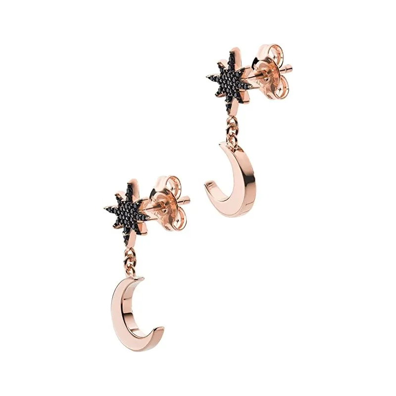 Emporio Armani Moon & Stars Ørestikker - Rosa Forgyldt 925 Sterling Sølv