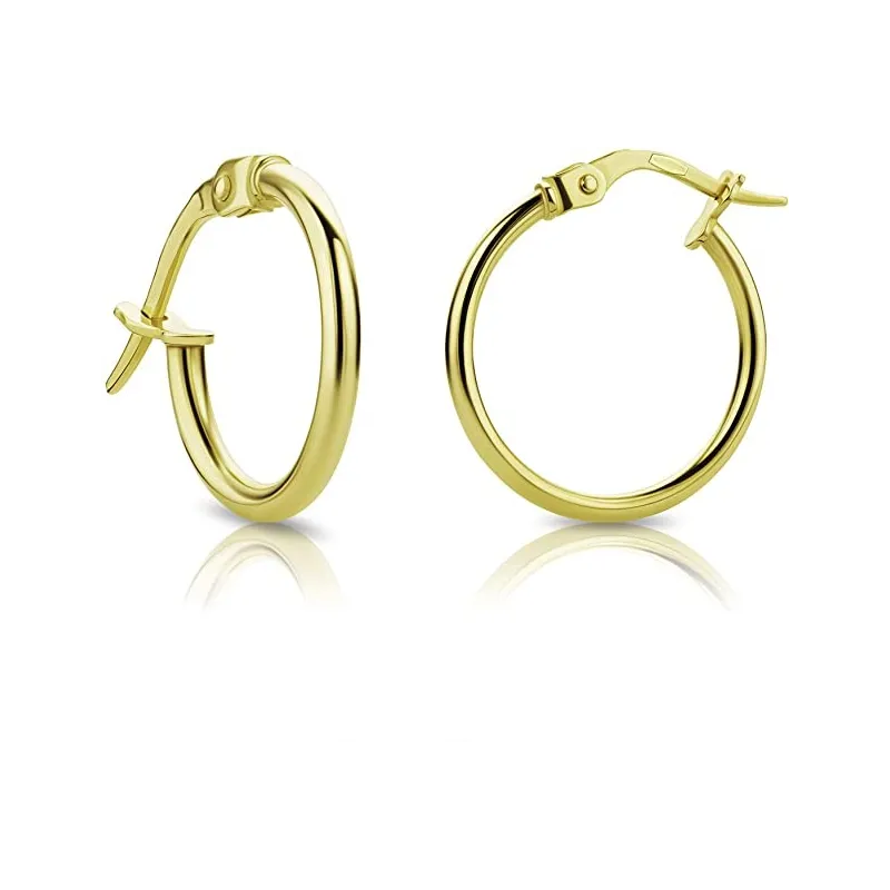 Klassiske Creol Øreringe - 18 Karat Guld