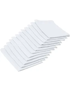 Moderne Stof Servietter - 12 Stk. - Sort