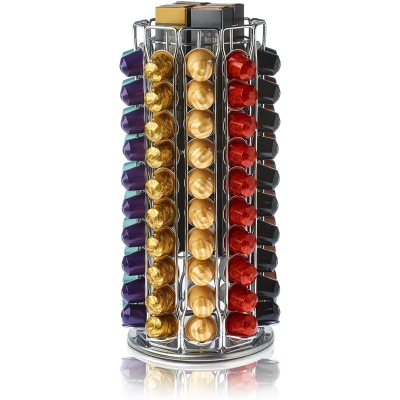 Drejbar Nespresso Kapsel Opbevaringsstand – Plads Op Til 100 Stk.