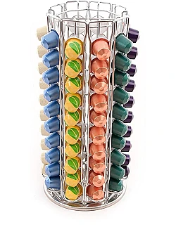 Drejbar Nespresso Kapsel Opbevaringsstand – Plads Op Til 100 Stk.