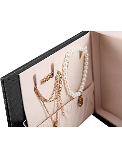 Elegant Mink Deluxe Smykkeopbevaringsboks – Flere Farver