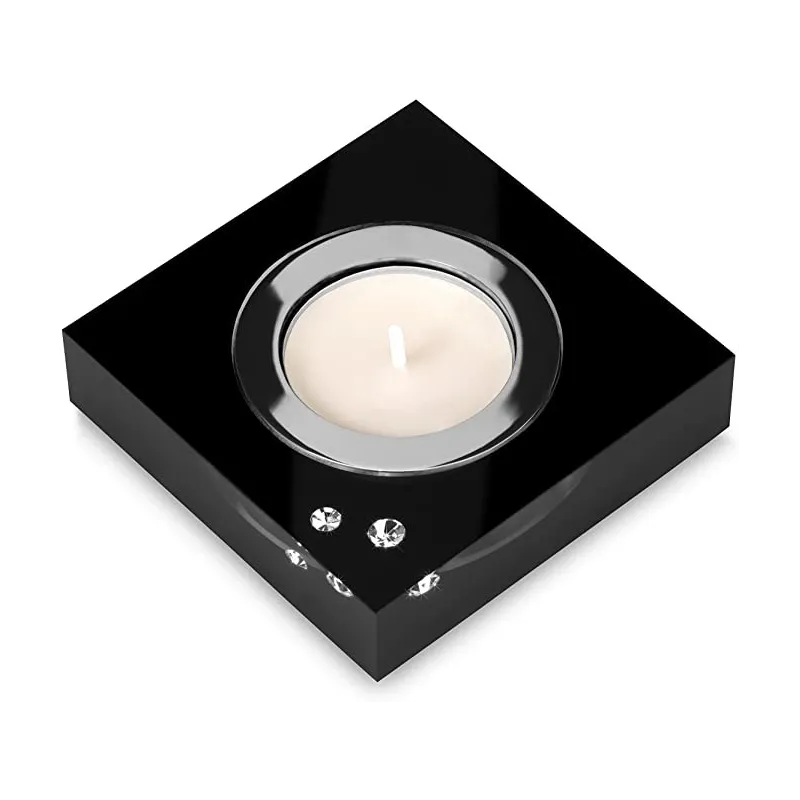 Moderne Swarovski Krystal Fyrfadsstage - Flere Farver