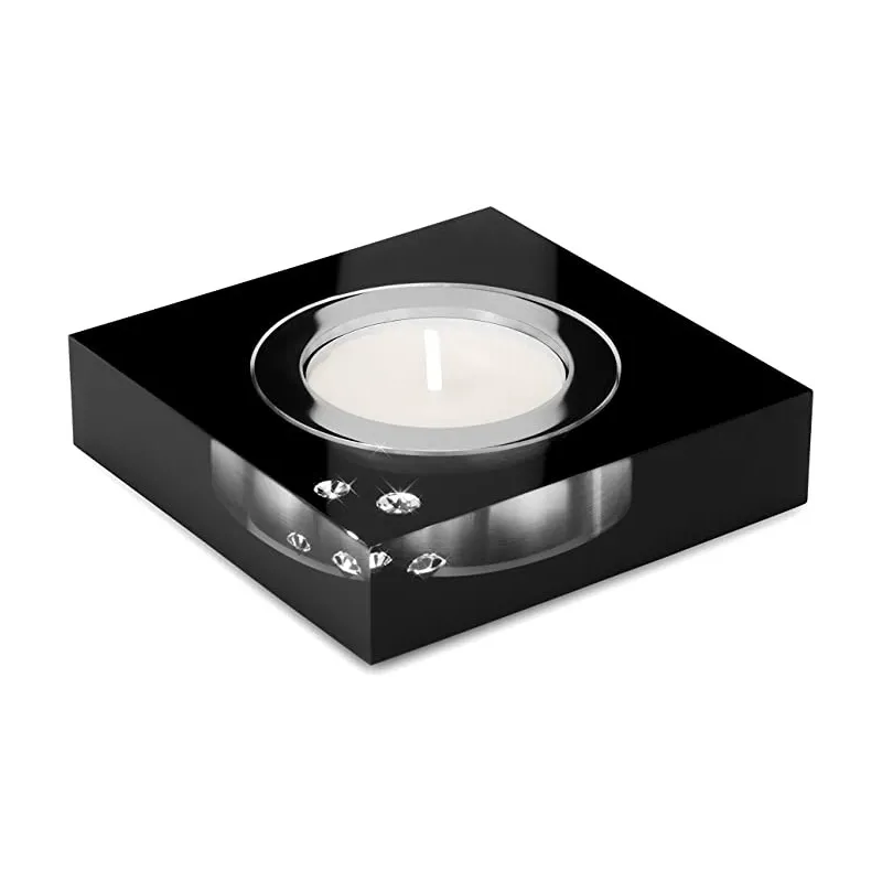 Moderne Swarovski Krystal Fyrfadsstage - Flere Farver