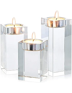 Moderne Pure Fyrfadsstage Sæt - Klar