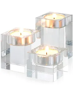 Moderne Pure Fyrfadsstage Sæt - Klar 2