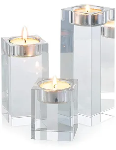 Moderne Pure Fyrfadsstage Sæt - Klar