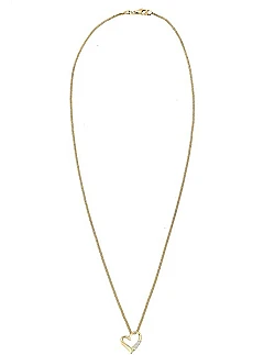 Elegant Love Hjerte Halskæde – 925 Sterling Sølv – Flere Farver