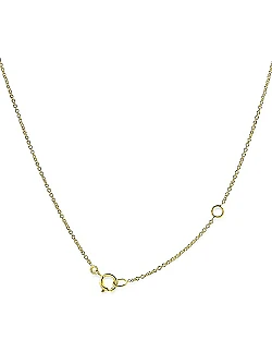 Moderne Dobbelt Hjerte Halskæde – 9 Karat Guld