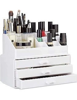 Moderne Relax Makeup Organizer & Opbevaringsstand – Sort Eller Hvid