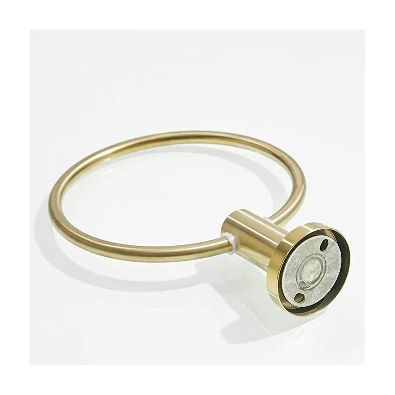 Stilfuldt Badeværelse Tilbehør - Håndklæde Ring Holder - Guld