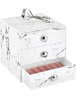 Moderne Makeup Opbevaring & Organizer - Marmor