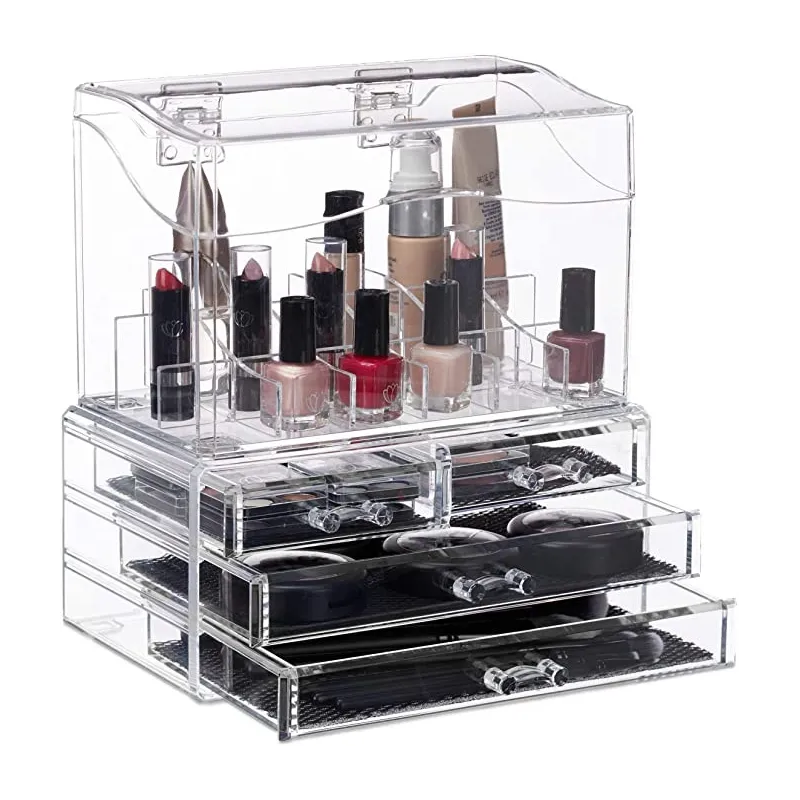 Praktisk Akryl Makeup Organizer & Opbevaringsstand - Klar