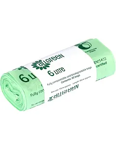 100 % Bionedbrydelige Kompostspandsposer- 50 stk. – 6 Liter