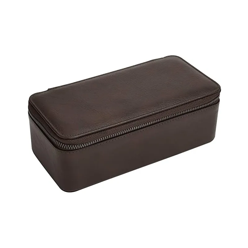 Stilfuld Stackers Manchet & Ur Opbevarings Organizer - Brun