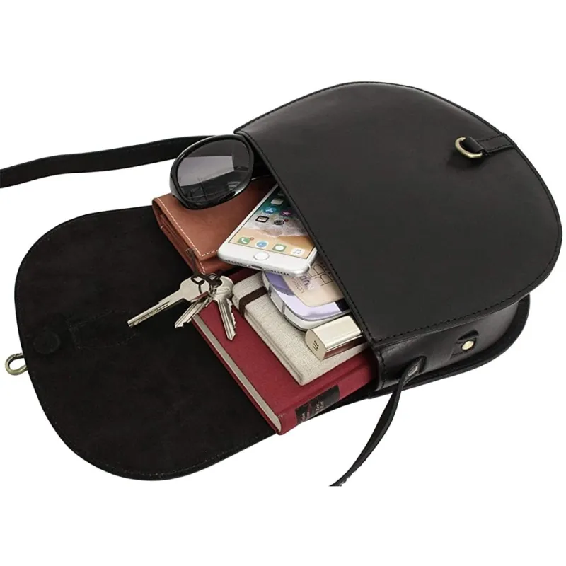 Moderne Læder Crossbody Taske - Flere Farver