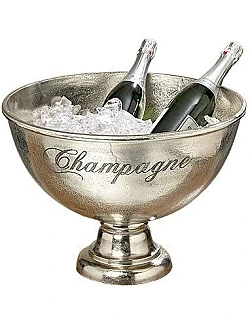 Fransk Bistro Champagne Bowl – Vintage Design - Aluminium