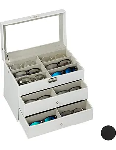 XL Brille & Solbrille Opbevaring - Plads Op Til 18 Stk. - Flere Farver