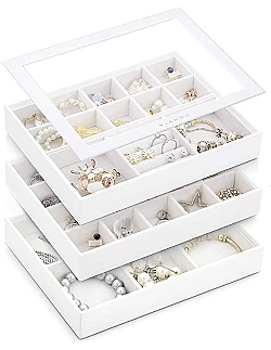 Smart Smykkeopbevarings Sæt - Flere Farver