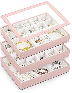 Smart Smykkeopbevarings Sæt - Flere Farver