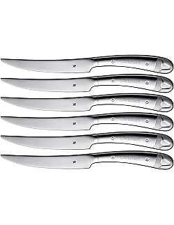 Moderne WMF Steak Kniv Sæt – 6 Dele – 18/10 Rustfrit Stål