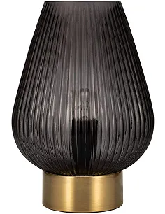 Elegant Gloom Bordlampe – Sort/Grå