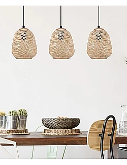Dekorativt Dembleby 3-Lys Design Lampe - Natur