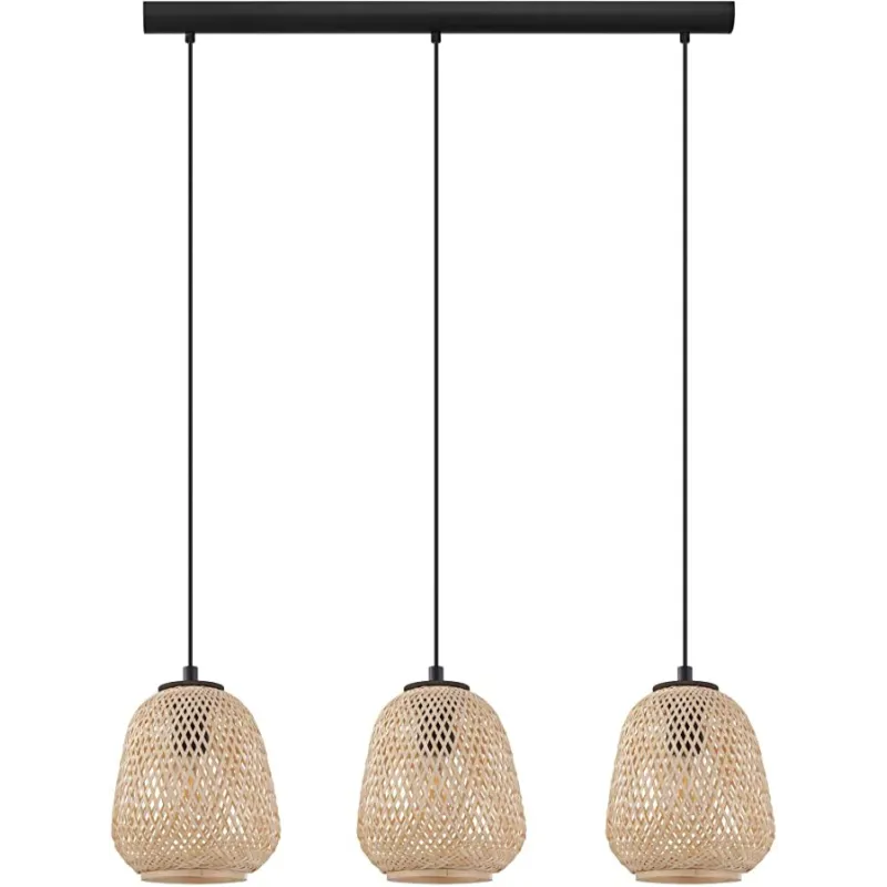 Dekorativt Dembleby 3-Lys Design Lampe - Natur