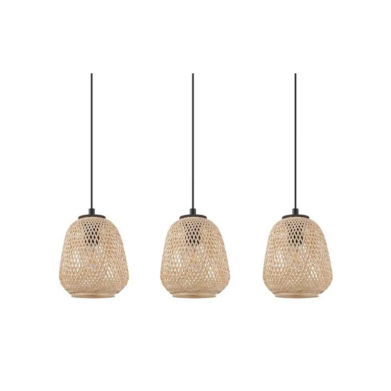 Dekorativt Dembleby 3-Lys Design Lampe - Natur