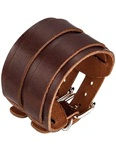 Moderne Læder Herre Armbånd - Flere Farver 2