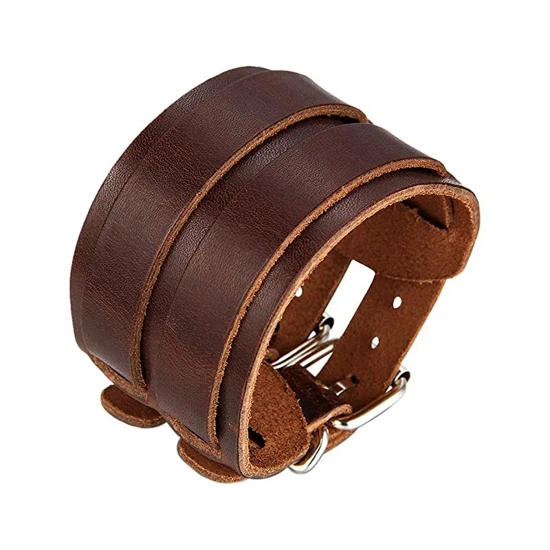 Moderne Læder Herre Armbånd - Flere Farver
