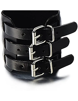 Moderne Rock Læder Armbånd - Brun