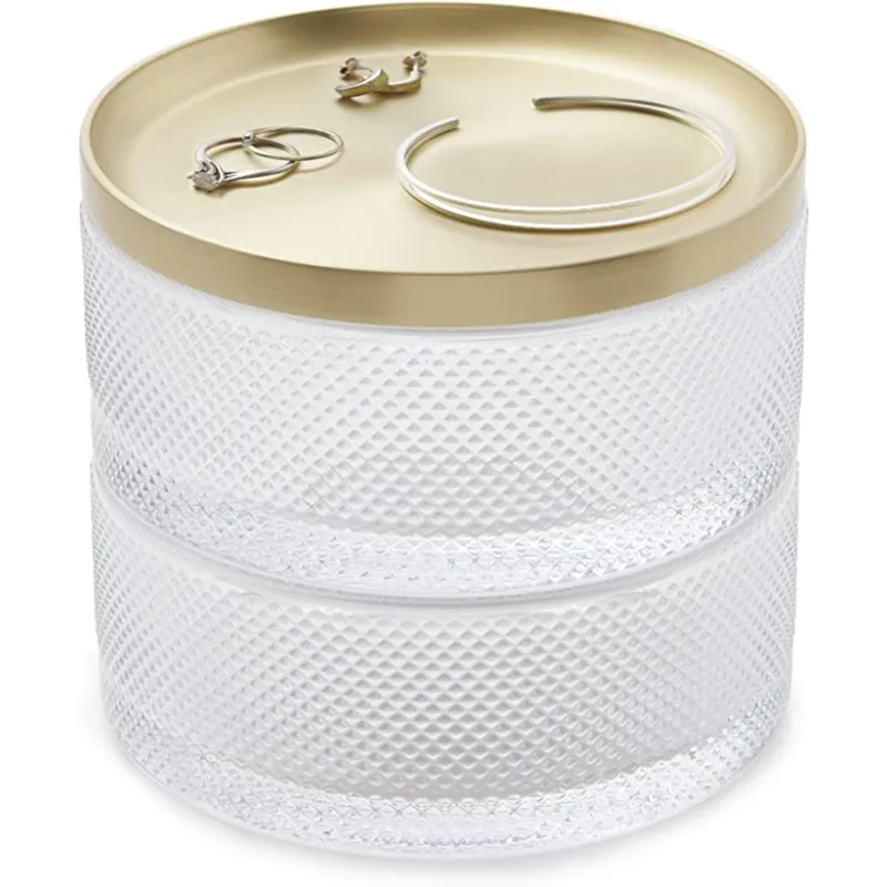 Elegant Tesora Smykkeopbevaring - Guld
