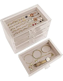 XL Akryl Smykkeopbevaring & organizer – Flere Farver
