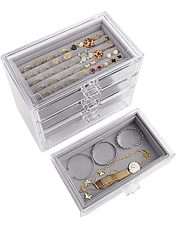 XL Akryl Smykkeopbevaring & organizer – Flere Farver