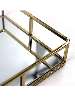 Elegant Deko Spejlbakke - Guld